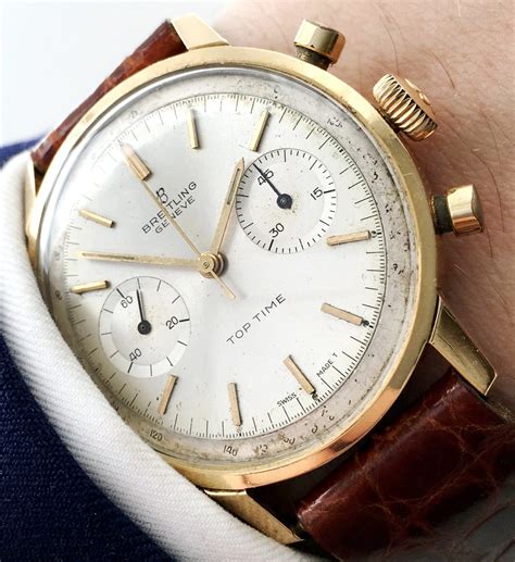 breitling chronograph top time mechanisch|vintage Breitling chronograph watches.